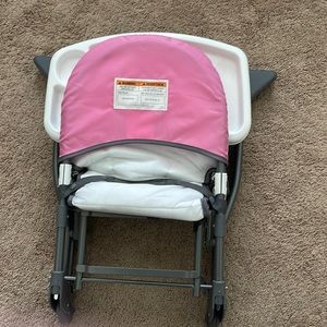 A folder high chair
